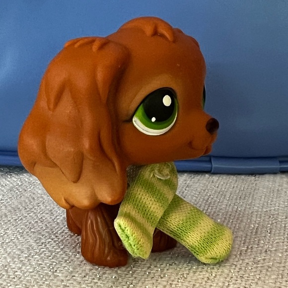 LPS #252 Red Magnet Brown Cocker Spaniel Green Eyes Collector AUTHENTIC … - Picture 4 of 7